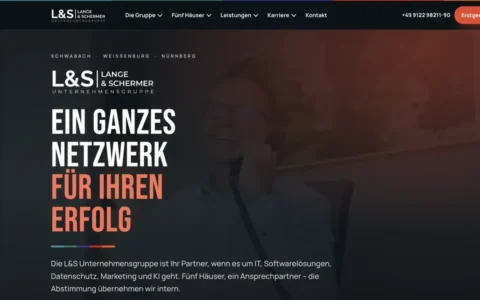 Website L&S Unternehmensgruppe
