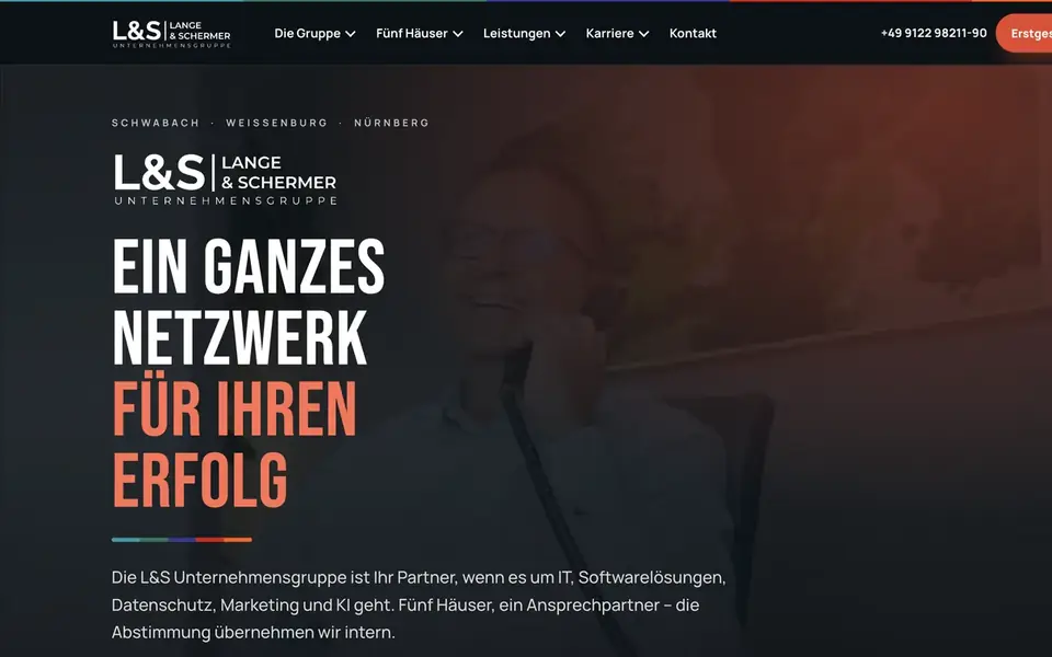 Website L&S Unternehmensgruppe